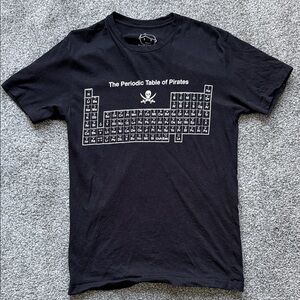 Black Pirate Periodic Table T-Shirt